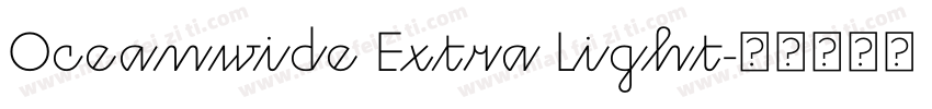 Oceanwide Extra Light字体转换